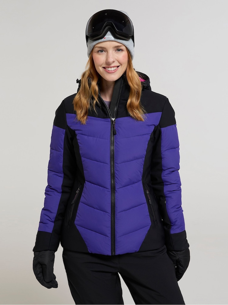 Mountain Warehouse Purple Womens Resort Recco Padded Ski Jacket - Image 1 of 4 Mountain Warehouse Purple Womens Resort Recco Padded Ski Jacket - Image 1 of 4