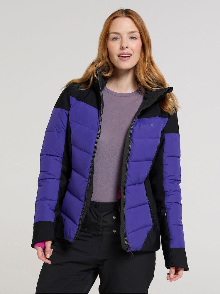 Mountain Warehouse Purple Womens Resort Recco Padded Ski Jacket - Image 4 of 4 Mountain Warehouse Purple Womens Resort Recco Padded Ski Jacket - Image 4 of 4