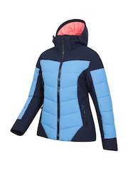 Mountain Warehouse Blue Womens Resort Recco Padded Ski Jacket - Image 4 of 8