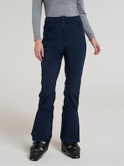 Mountain Warehouse Blue Womens Avalanche High-Waisted Slim Fit Snow Ski Trousers - Image 1 of 4
