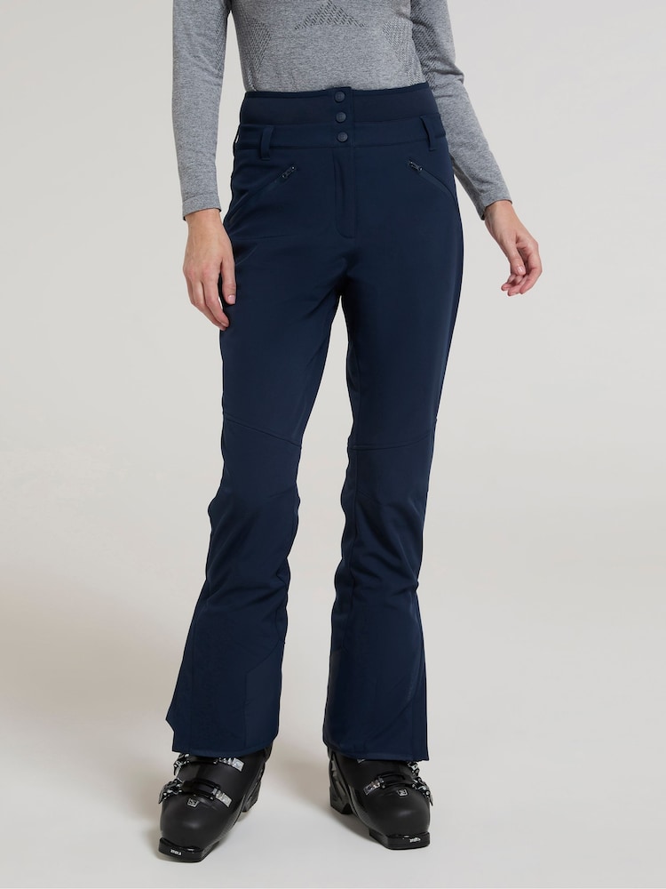 Mountain Warehouse Blue Womens Avalanche High-Waisted Slim Fit Snow Ski Trousers - Image 1 of 4