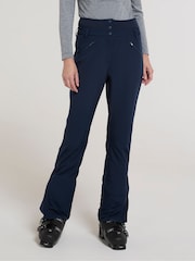 Mountain Warehouse Blue Womens Avalanche High-Waisted Slim Fit Snow Ski Trousers - Image 2 of 4