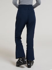 Mountain Warehouse Blue Womens Avalanche High-Waisted Slim Fit Snow Ski Trousers - Image 3 of 4