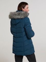 Mountain Warehouse Blue Womens Isla II Water Resistant Down Jacket - Image 3 of 4