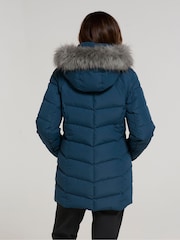 Mountain Warehouse Blue Womens Isla II Water Resistant Down Jacket - Image 4 of 4