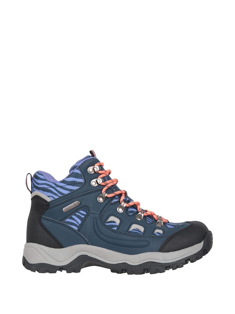 Mountain Warehouse Blue Adventurer Womens Printed Waterproof Boots - Image 1 of 8
