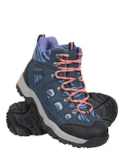 Mountain Warehouse Blue Adventurer Womens Printed Waterproof Boots - Image 3 of 8