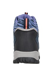 Mountain Warehouse Blue Adventurer Womens Printed Waterproof Boots - Image 4 of 8
