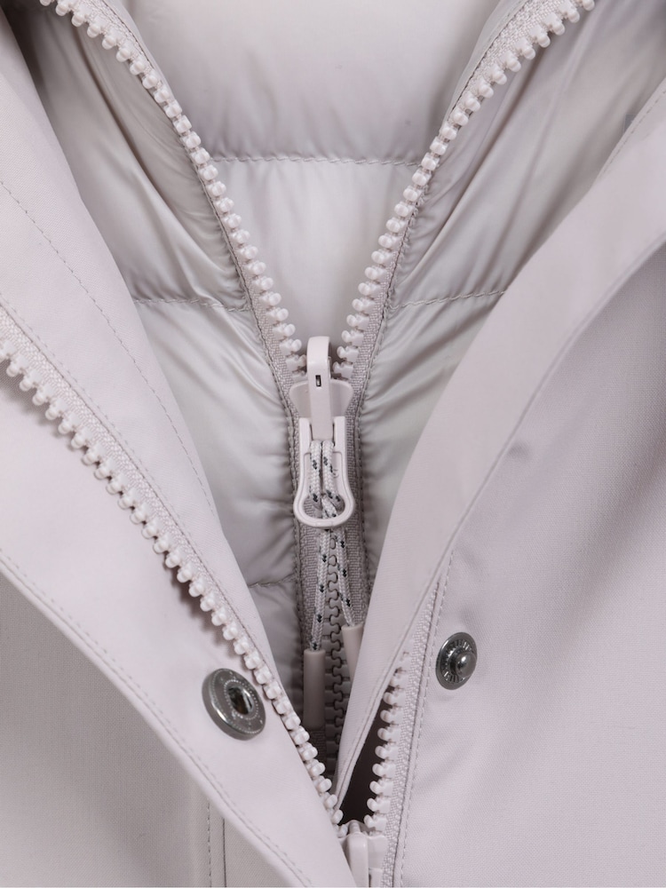 Mountain Warehouse Cream Womens Alaskan 3-In-1 Waterproof Long Coat - Image 7 of 7