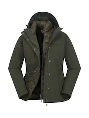 Зеленый - Mountain Warehouse Alaskan Womens 3-in-1 Водонепроницаемая куртка - Изображение 1 из 7