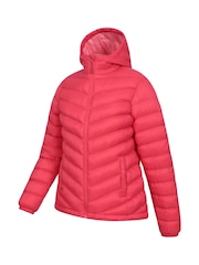 Mountain Warehouse Dark Pink Seasons Womens Water Resistant Padded Jacket - Image 4 of 5