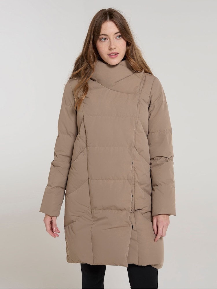 Mountain Warehouse Brown Womens Cosy Wrap II Extreme Water Resistant Down Jacket - Image 2 of 11 Mountain Warehouse Brown Womens Cosy Wrap II Extreme Water Resistant Down Jacket - Image 2 of 11