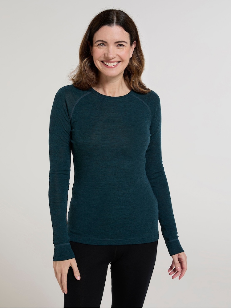 Mountain Warehouse Light Blue Womens Merino II Thermal Top - Image 1 of 7