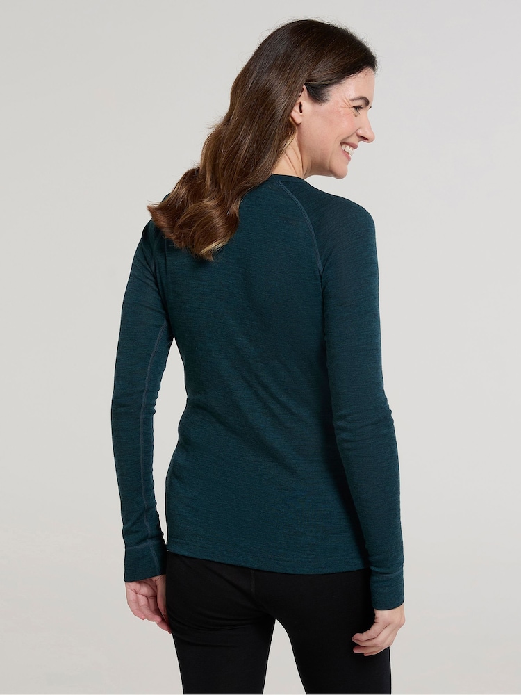 Mountain Warehouse Light Blue Womens Merino II Thermal Top - Image 4 of 7