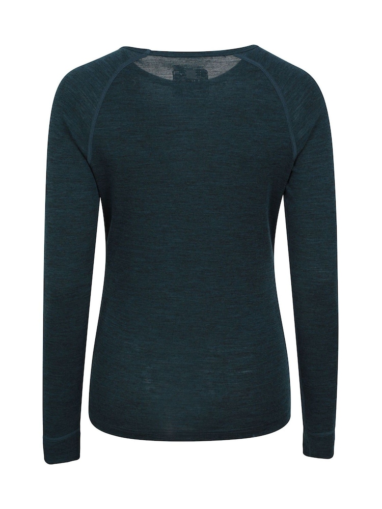 Mountain Warehouse Light Blue Womens Merino II Thermal Top - Image 6 of 7