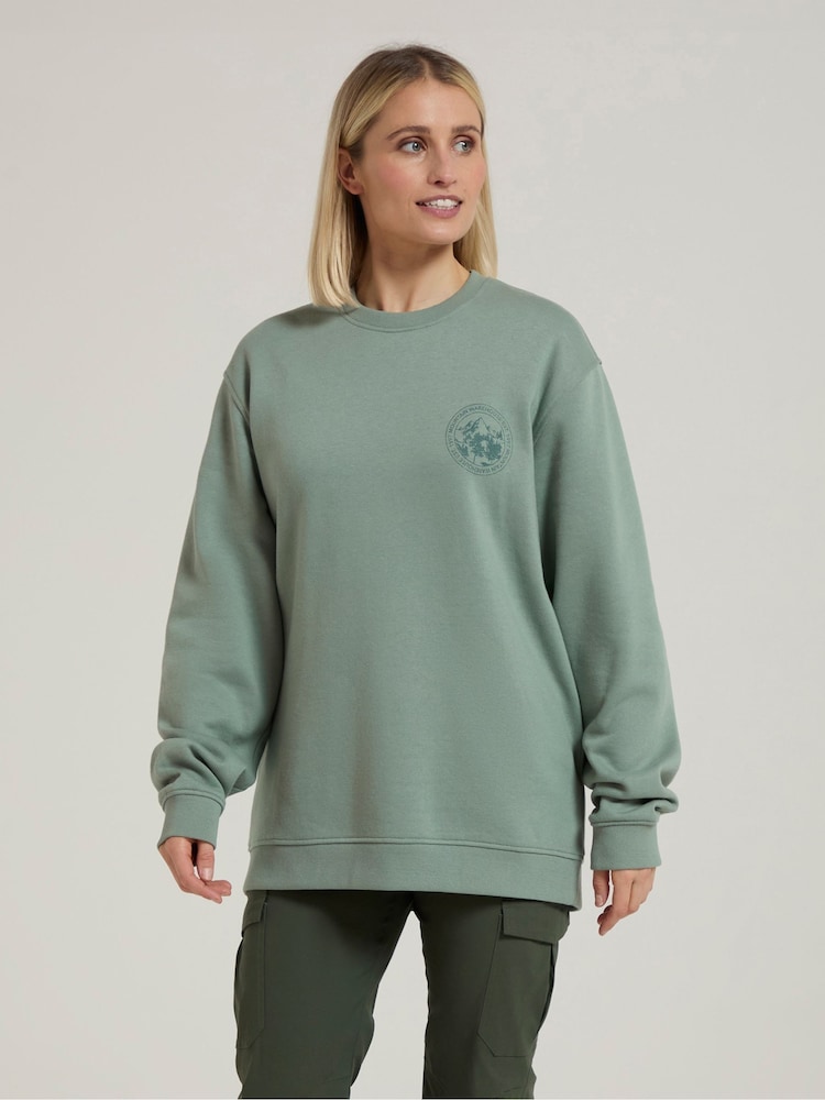 Mountain Warehouse Green Circle Mountain Graphic Sweatshirt - Image 4 of 4