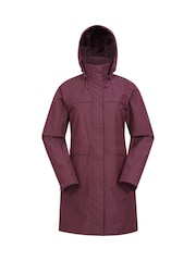 Mountain Warehouse Purple Womens Cloud Burst II Textured Waterproof Jacket - Image 1 of 5