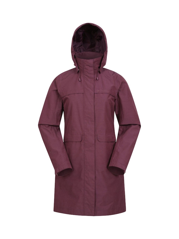 Mountain Warehouse Purple Womens Cloud Burst II Textured Waterproof Jacket - Image 1 of 5