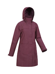 Mountain Warehouse Purple Womens Cloud Burst II Textured Waterproof Jacket - Image 2 of 5