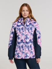 Mountain Warehouse Dawn II Womens Printed Fleece Lined Snow Ski Jacket - Imaginea 2 din 10