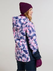 Mountain Warehouse Dawn II Womens Printed Fleece Lined Snow Ski Jacket - Imaginea 3 din 10