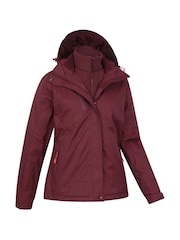 Пурпурный - Mountain Warehouse Bracken Extreme Womens 3-in-1 Водонепроницаемая куртка - Изображение 2 из 7