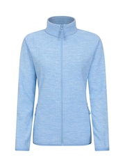 Mountain Warehouse Blue Womens Snowdon Melange II Full-Zip Fleece - Image 1 of 5