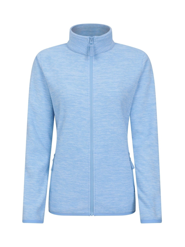 Mountain Warehouse Blue Womens Snowdon Melange II Full-Zip Fleece - Image 1 of 5