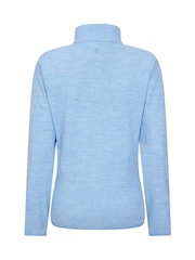 Mountain Warehouse Blue Womens Snowdon Melange II Full-Zip Fleece - Image 3 of 5