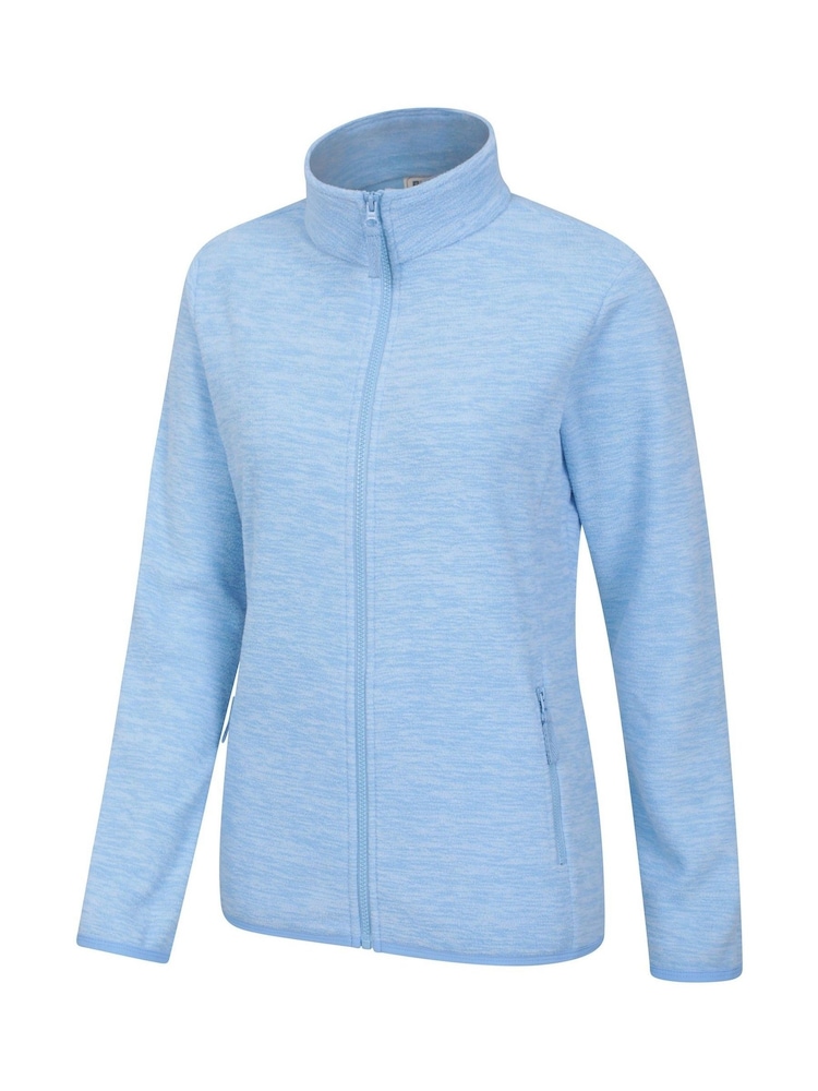 Mountain Warehouse Blue Womens Snowdon Melange II Full-Zip Fleece - Image 4 of 5