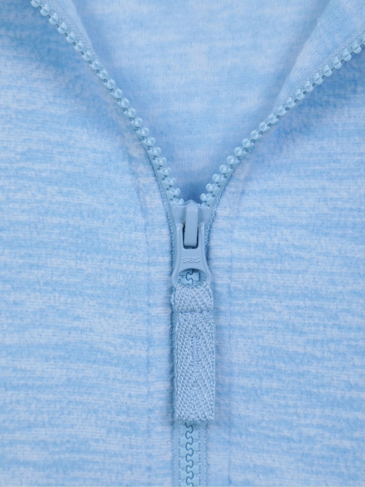 Mountain Warehouse Blue Womens Snowdon Melange II Full-Zip Fleece - Image 5 of 5