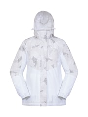 Mountain Warehouse White Dawn II Womens Printed Fleece Lined Snow Ski Jacket - Image 1 of 6