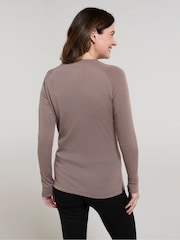 Mountain Warehouse Brown Talus Womens Round Neck Thermal Top - Image 3 of 4