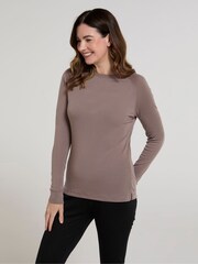 Mountain Warehouse Brown Talus Womens Round Neck Thermal Top - Image 4 of 4