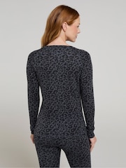 Mountain Warehouse Grey Talus Printed Womens Thermal Top - Image 3 of 4