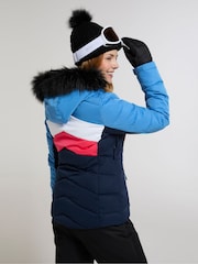 Mountain Warehouse Blue Cascade Womens Water Resistant Padded Ski Jacket - Image 3 of 12