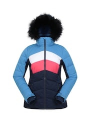 Mountain Warehouse Blue Cascade Womens Water Resistant Padded Ski Jacket - Image 5 of 12