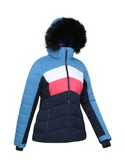 Mountain Warehouse Blue Cascade Womens Water Resistant Padded Ski Jacket - Image 6 of 12
