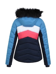 Mountain Warehouse Blue Cascade Womens Water Resistant Padded Ski Jacket - Image 7 of 12