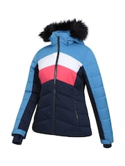 Mountain Warehouse Blue Cascade Womens Water Resistant Padded Ski Jacket - Image 8 of 12