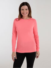 Mountain Warehouse Pink Talus Womens Round Neck Thermal Top - Image 1 of 4