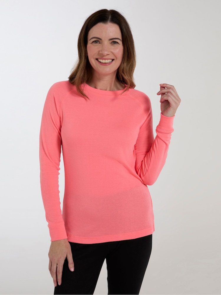 Mountain Warehouse Pink Talus Womens Round Neck Thermal Top - Image 4 of 4