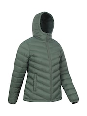Mountain Warehouse Dark Green Seasons Womens Water-Resistant Padded Jacket - Image 3 of 5
