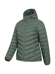 Mountain Warehouse Dark Green Seasons Womens Water-Resistant Padded Jacket - Image 4 of 5