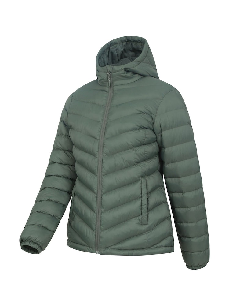 Mountain Warehouse Dark Green Seasons Womens Water-Resistant Padded Jacket - Image 4 of 5