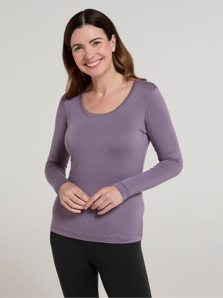 Mountain Warehouse Purple Womens Keep The Heat Thermal Top - Image 1 of 9