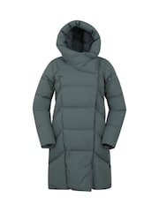 Mountain Warehouse Green Womens Cosy Wrap II Extreme Water Resistant Down Jacket - Image 1 of 8