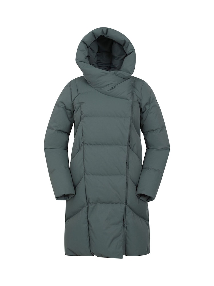 Mountain Warehouse Green Womens Cosy Wrap II Extreme Water Resistant Down Jacket - Image 1 of 8 Mountain Warehouse Green Womens Cosy Wrap II Extreme Water Resistant Down Jacket - Image 1 of 8