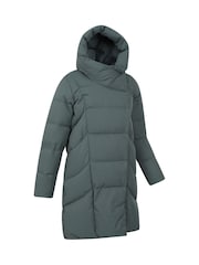 Mountain Warehouse Green Womens Cosy Wrap II Extreme Water Resistant Down Jacket - Image 2 of 8