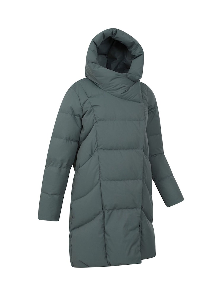 Mountain Warehouse Green Womens Cosy Wrap II Extreme Water Resistant Down Jacket - Image 2 of 8